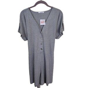 Jenny Boston Boutique NWT Gray Romper Size L